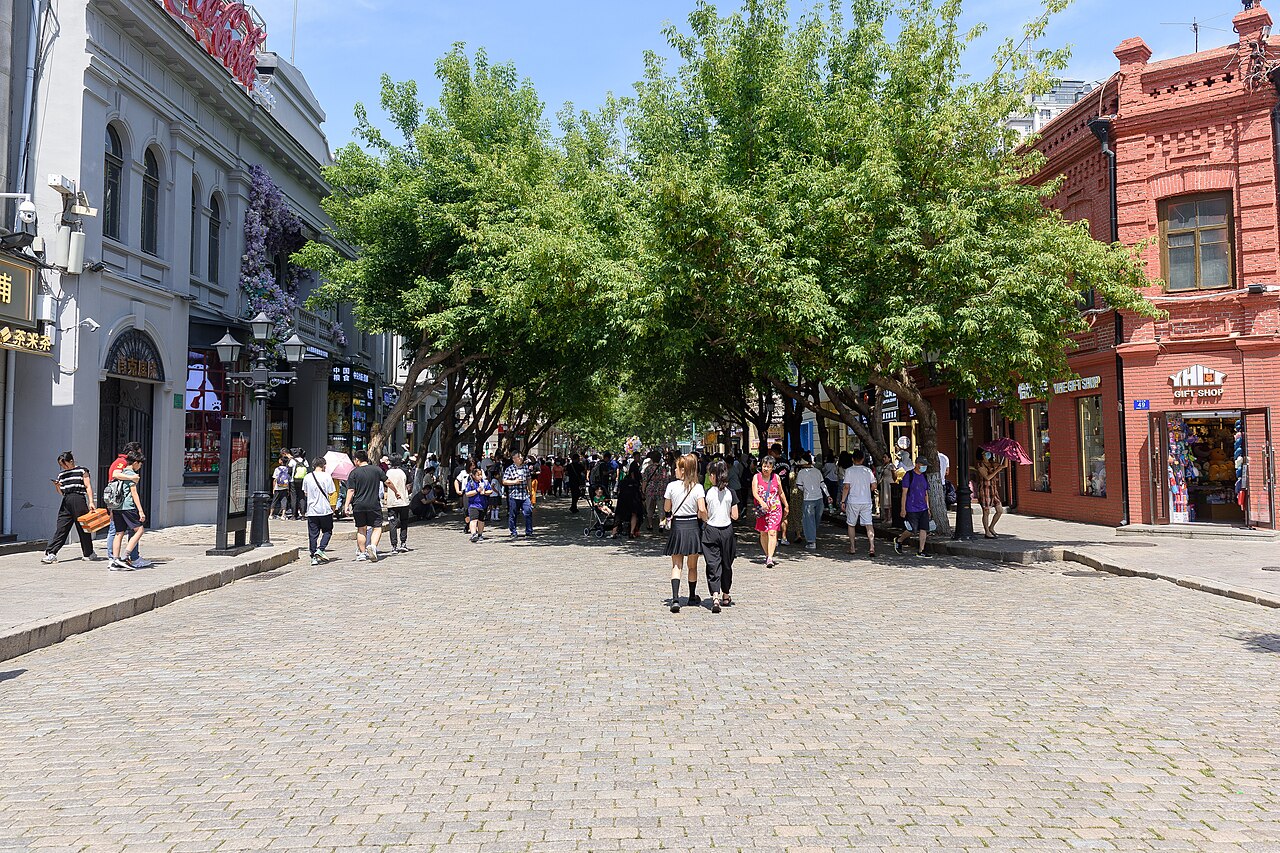 Central Street in Harbin, with its Russian-era facades